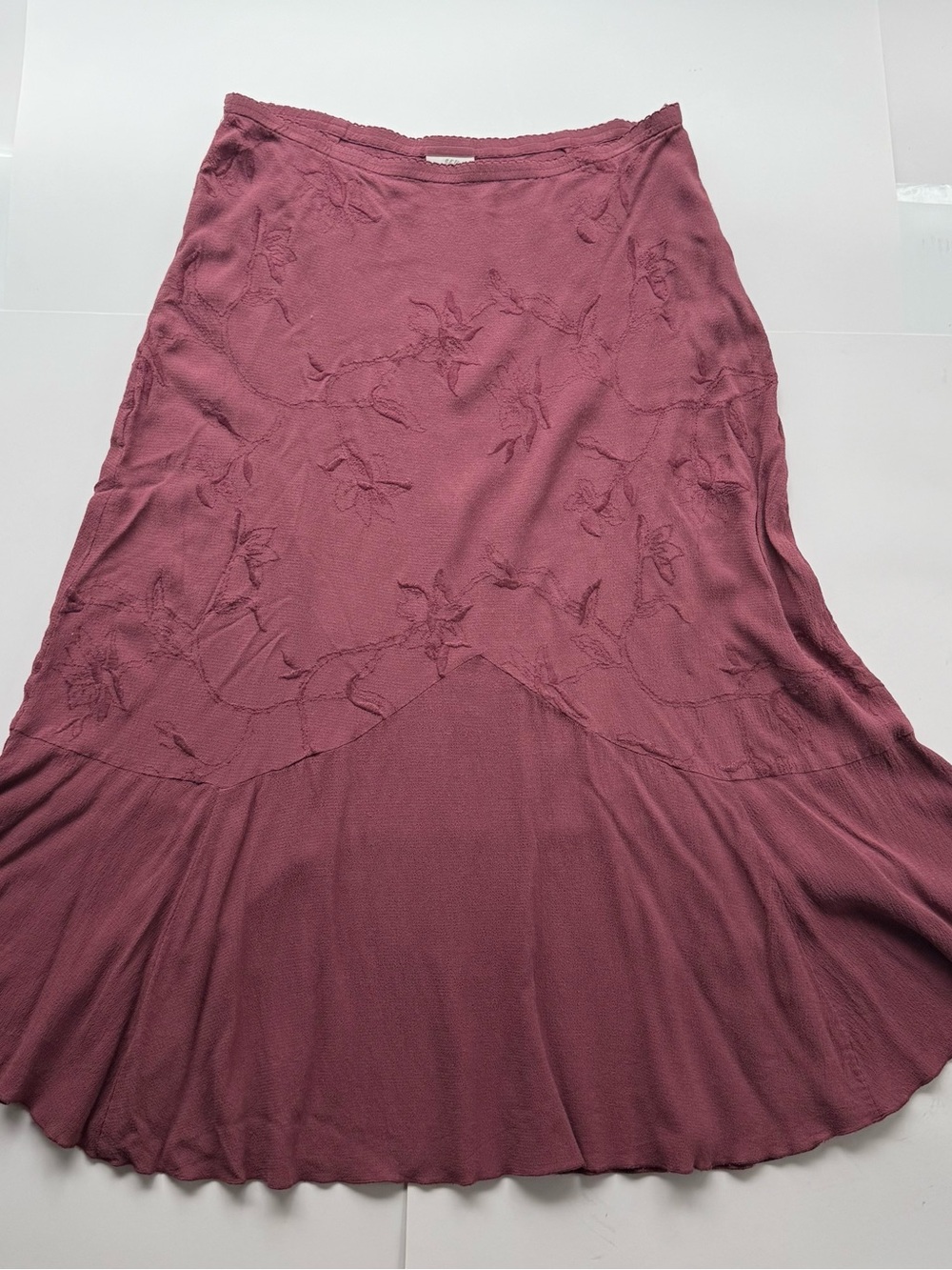 vintage j. hill midi skirt with ruffles Sz M